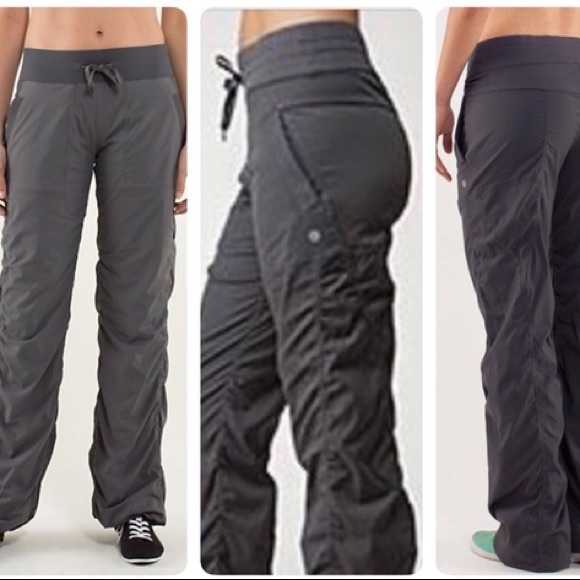 Lululemon Dance Studio Pants Grey Lined 